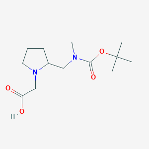 {2-[(tert-Butoxycarbonyl-methyl-amino)-methyl]-pyrrolidin-1-yl}-acetic acid - 