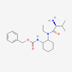 {2-[((S)-2-Amino-3-methyl-butyryl)-ethyl-amino]-cyclohexyl}-carbamic acid benzyl ester - 