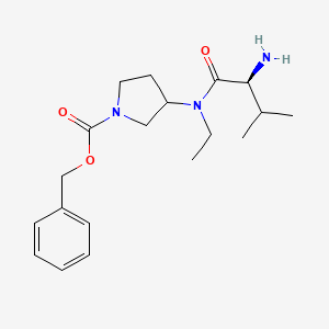 3-[((S)-2-Amino-3-methyl-butyryl)-ethyl-amino]-pyrrolidine-1-carboxylic acid benzyl ester - 