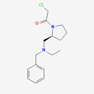 1-{(S)-2-[(Benzyl-ethyl-amino)-methyl]-pyrrolidin-1-yl}-2-chloro-ethanone - 