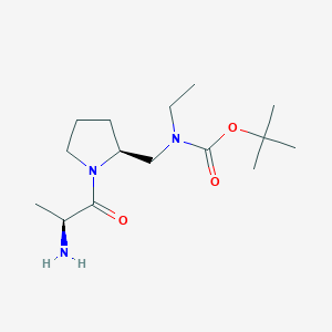 [(S)-1-((S)-2-Amino-propionyl)-pyrrolidin-2-ylmethyl]-ethyl-carbamic acid tert-butyl ester - 