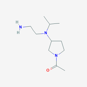 1-{3-[(2-Amino-ethyl)-isopropyl-amino]-pyrrolidin-1-yl}-ethanone - 