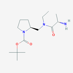 (S)-2-{[((S)-2-Amino-propionyl)-ethyl-amino]-methyl}-pyrrolidine-1-carboxylic acid tert-butyl ester - 