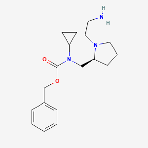 [(S)-1-(2-Amino-ethyl)-pyrrolidin-2-ylmethyl]-cyclopropyl-carbamic acid benzyl ester - 