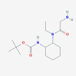 {2-[(2-Amino-acetyl)-ethyl-amino]-cyclohexyl}-carbamic acid tert-butylester - 