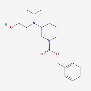 3-[(2-Hydroxy-ethyl)-isopropyl-amino]-piperidine-1-carboxylic acid benzyl ester - 