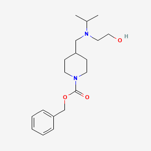 4-{[(2-Hydroxy-ethyl)-isopropyl-amino]-methyl}-piperidine-1-carboxylic acid benzyl ester - 