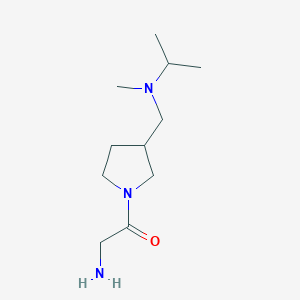 2-Amino-1-{3-[(isopropyl-methyl-amino)-methyl]-pyrrolidin-1-yl}-ethanone - 