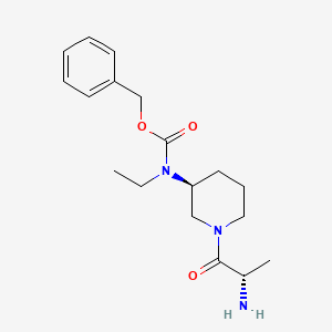 [(S)-1-((S)-2-Amino-propionyl)-piperidin-3-yl]-ethyl-carbamic acid benzyl ester - 