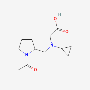 [(1-Acetyl-pyrrolidin-2-ylmethyl)-cyclopropyl-amino]-acetic acid - 
