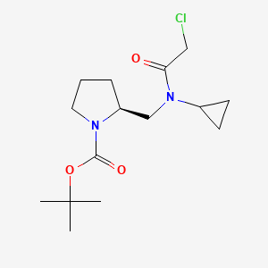 (S)-2-{[(2-Chloro-acetyl)-cyclopropyl-amino]-methyl}-pyrrolidine-1-carboxylic acid tert-butyl ester - 