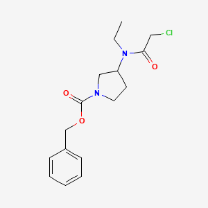 3-[(2-Chloro-acetyl)-ethyl-amino]-pyrrolidine-1-carboxylic acid benzyl ester - 