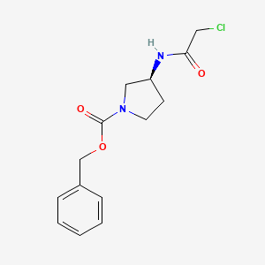 (S)-3-(2-Chloro-acetylamino)-pyrrolidine-1-carboxylic acid benzyl ester - 