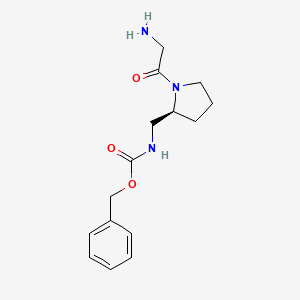[(S)-1-(2-Amino-acetyl)-pyrrolidin-2-ylmethyl]-carbamic acid benzyl ester - 