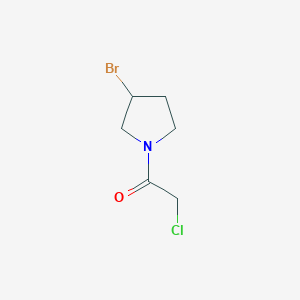 1-(3-Bromo-pyrrolidin-1-yl)-2-chloro-ethanone - 