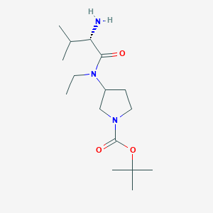 3-[((S)-2-Amino-3-methyl-butyryl)-ethyl-amino]-pyrrolidine-1-carboxylic acid tert-butyl ester - 