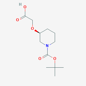 (S)-3-Carboxymethoxy-piperidine-1-carboxylic acid tert-butyl ester - 
