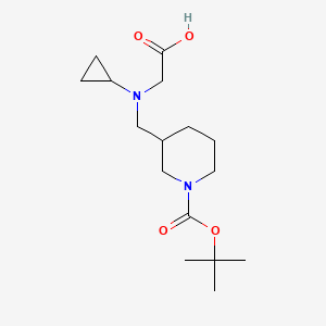 3-[(Carboxymethyl-cyclopropyl-amino)-methyl]-piperidine-1-carboxylic acid tert-butyl ester - 