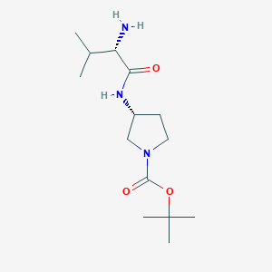 (R)-3-((S)-2-Amino-3-methyl-butyrylamino)-pyrrolidine-1-carboxylic acid tert-butyl ester - 
