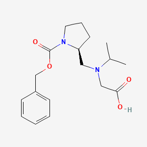 (S)-2-[(Carboxymethyl-isopropyl-amino)-methyl]-pyrrolidine-1-carboxylic acid benzyl ester - 