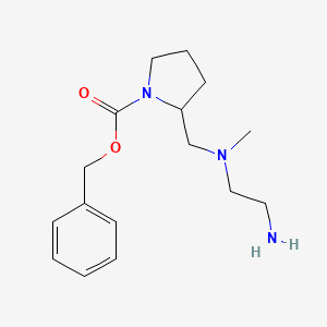 2-{[(2-Amino-ethyl)-methyl-amino]-methyl}-pyrrolidine-1-carboxylic acid benzyl ester - 