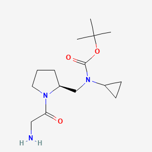 [(S)-1-(2-Amino-acetyl)-pyrrolidin-2-ylmethyl]-cyclopropyl-carbamic acid tert-butyl ester - 