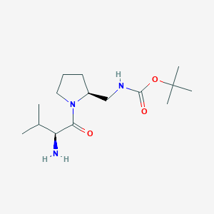 [(S)-1-((S)-2-Amino-3-methyl-butyryl)-pyrrolidin-2-ylmethyl]-carbamic acid tert-butyl ester - 