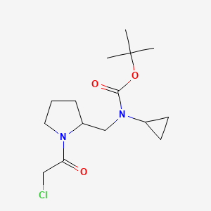 [1-(2-Chloro-acetyl)-pyrrolidin-2-ylmethyl]-cyclopropyl-carbamic acid tert-butyl ester - 