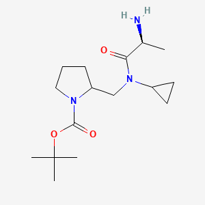 2-{[((S)-2-Amino-propionyl)-cyclopropyl-amino]-methyl}-pyrrolidine-1-carboxylic acid tert-butyl ester - 