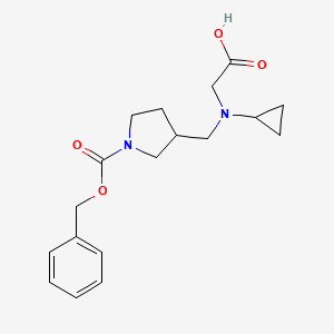 3-[(Carboxymethyl-cyclopropyl-amino)-methyl]-pyrrolidine-1-carboxylic acid benzyl ester - 