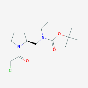 [(S)-1-(2-Chloro-acetyl)-pyrrolidin-2-ylmethyl]-ethyl-carbamic acid tert-butyl ester - 
