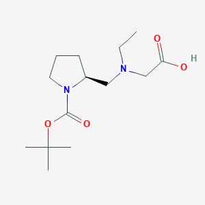 (S)-2-[(Carboxymethyl-ethyl-amino)-methyl]-pyrrolidine-1-carboxylic acid tert-butyl ester - 