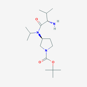 (S)-3-[((S)-2-Amino-3-methyl-butyryl)-isopropyl-amino]-pyrrolidine-1-carboxylic acid tert-butyl ester - 