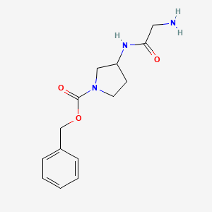 3-(2-Amino-acetylamino)-pyrrolidine-1-carboxylic acid benzyl ester - 