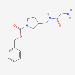 3-[(2-Amino-acetylamino)-methyl]-pyrrolidine-1-carboxylic acid benzyl ester - 