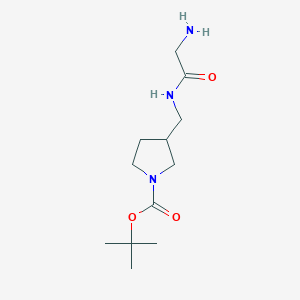 3-[(2-Amino-acetylamino)-methyl]-pyrrolidine-1-carboxylic acid tert-butyl ester - 