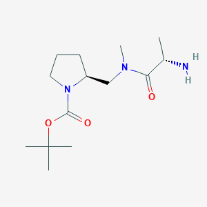 (S)-2-{[((S)-2-Amino-propionyl)-methyl-amino]-methyl}-pyrrolidine-1-carboxylic acid tert-butyl ester - 