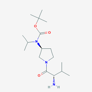 [(S)-1-((S)-2-Amino-3-methyl-butyryl)-pyrrolidin-3-yl]-isopropyl-carbamic acid tert-butyl ester - 