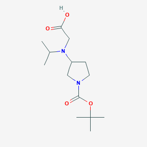 3-(Carboxymethyl-isopropyl-amino)-pyrrolidine-1-carboxylic acid tert-butyl ester - 