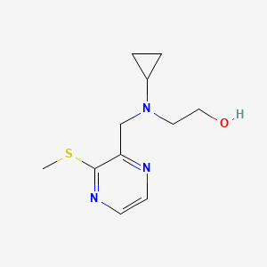 2-(Cyclopropyl((3-(methylthio)pyrazin-2-yl)methyl)amino)ethanol - 