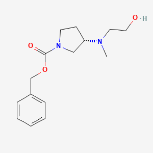 (S)-3-[(2-Hydroxy-ethyl)-methyl-amino]-pyrrolidine-1-carboxylic acid benzyl ester - 