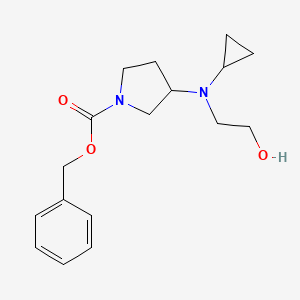 3-[Cyclopropyl-(2-hydroxy-ethyl)-amino]-pyrrolidine-1-carboxylic acid benzyl ester - 