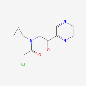 2-Chloro-N-cyclopropyl-N-(2-oxo-2-pyrazin-2-yl-ethyl)-acetamide - 