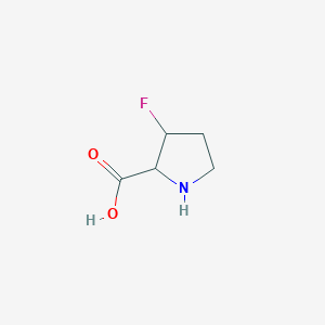 3-Fluoropyrrolidine-2-carboxylic acid - 