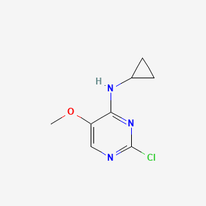 (2-Chloro-5-methoxy-pyrimidin-4-yl)-cyclopropyl-amine - 