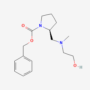 (S)-2-{[(2-Hydroxy-ethyl)-methyl-amino]-methyl}-pyrrolidine-1-carboxylic acid benzyl ester - 