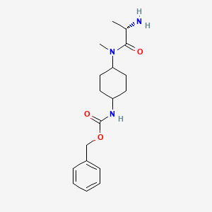 {4-[((S)-2-Amino-propionyl)-methyl-amino]-cyclohexyl}-carbamic acid benzyl ester - 