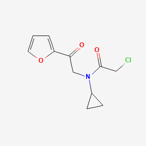 2-Chloro-N-cyclopropyl-N-(2-furan-2-yl-2-oxo-ethyl)-acetamide - 