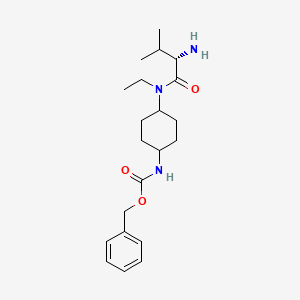 {4-[((S)-2-Amino-3-methyl-butyryl)-ethyl-amino]-cyclohexyl}-carbamic acid benzyl ester - 