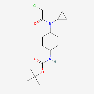 {4-[(2-Chloro-acetyl)-cyclopropyl-amino]-cyclohexyl}-carbamic acid tert-butyl ester - 
